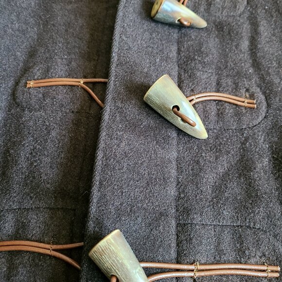 Vintage Original English brown duffle woman wool coat with hood by Gloverall. - Picture 7 of 9